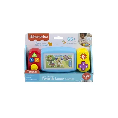 Immagine prodotto di Fisher-Price Ridi e impara Console per videogiochi, gira e impara, giocattolo con luci e suoni, bambino +9 mesi (Mattel HNL52) MATTEL