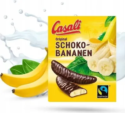 Produktbild von Casali Bananenschaum in Schokolade 150 g