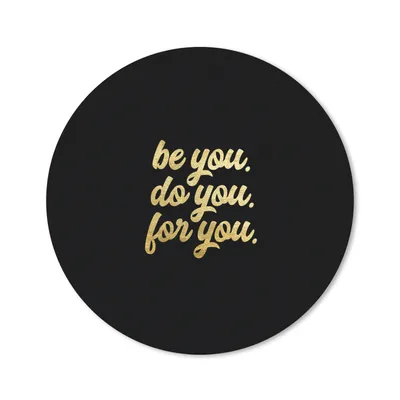 Produktbild von MuchoWow® Mauspad Mousepad Zuversicht - Gold - Schwarz - Zitat 50x50 cm - Mousepads - Maus Mat - Pad - Mausunterlage - Vinyl