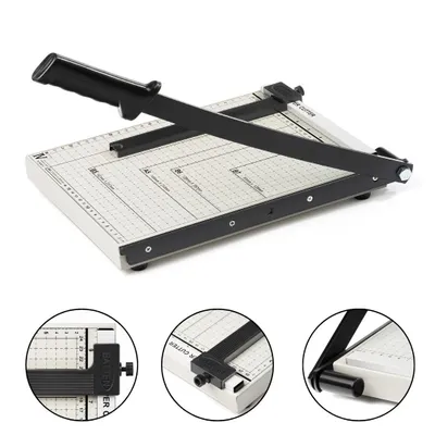 Produktbild von SEVICO Hebelschneider Papierschneider A4 A5 Schneidemaschine Guillotine Foto Metall F249