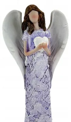 Produktbild von Dakls Keramikengel mit Herz Deko Figur 20cm