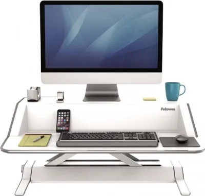 Image de Fellowes Poste de travail assis-debout Lotus blanc