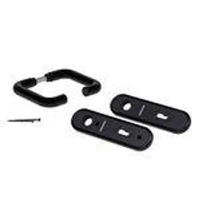 Obrázok produktu pre Hörmann Drückergarnitur D-110 Kurzschild für BB u. PZ, Kunststoff schwarz 534820