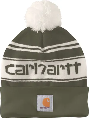 Produktbild von Carhartt Knit Cuffed Logo Beanie (Green,One Size)