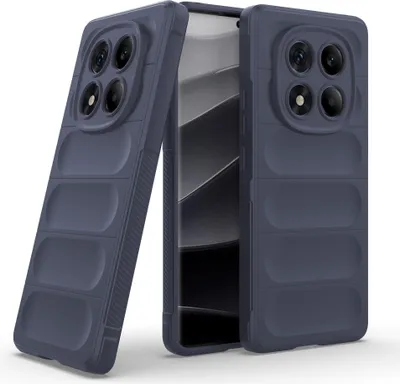 Produktbild von Handy Hülle für Xiaomi Redmi Note 14 Pro Grip Case Cover Schutzhülle Softgrip Farbe: Dunkelblau