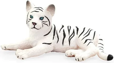 Produktbild von Mojo 387015 Weißes Tigerbaby liegend 6 cm Wildtiere