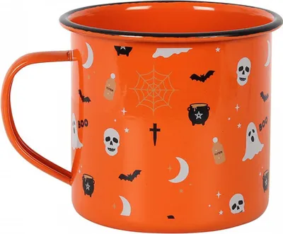 Produktbild von Spooky Halloween Tasse im Emaile Style