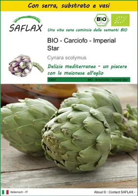 Immagine prodotto di SAFLAX Insieme di coltivazione -- Carciofo - Imperial Star - 5 semi - Cynara
