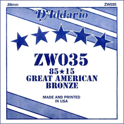 Produktbild von D'Addario ZW 035 Einzelsaite für Gitarre