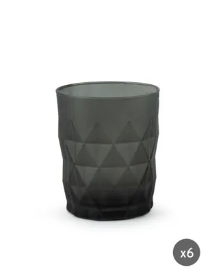 Produktbild von Excelsa Set Von 6 Wasserglas Luxor Glas 34,5 cl Schwarz