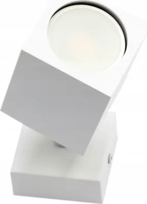 Zdjęcie produktu dla Kinkiet Quantus biały 1xGU10x40W metal wym:15x6x6cm IP20 IdeaLED