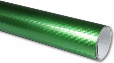 Produktbild von (17,14€/m²) Rapid Teck® Premium Autofolie Chrom Carbon Grün 152 cm Breite Laufmeterware selbstklebende Folie mit Luftkanälen Auto Folie