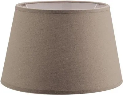 Productafbeelding van Lampenkap Rond - Kap voor Lamp - Sfeervol Licht - Handgemaakt Design - 20x15x13 cm - Taupe