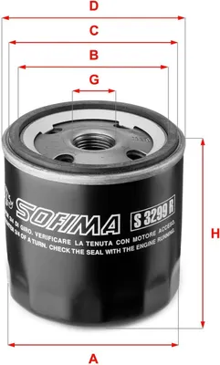 Produktbild von Ölfilter SOFIMA S 3299 R Anschraubfilter für OPEL ZAFIRA B (A05) Corsa C Schrägheck (X01) Meriva A (X03) Astra H Caravan (A04) Astra H Schrägheck