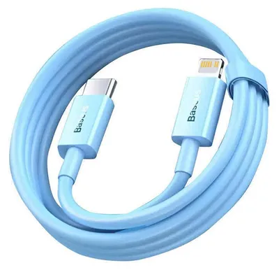 Produktbild von USB-C-auf-Lightning-Kabel Baseus, PD 20 W, 1 m (blau)