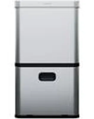 Produktbild von Klarstein Touchless Sensor-Mülleimer - 56L Küchen-Abfalleimer mit Bewegungssensor, 3-in-1-Mülleimer, Trennsystem, Soft-Close, Edelstahl, hygienisch