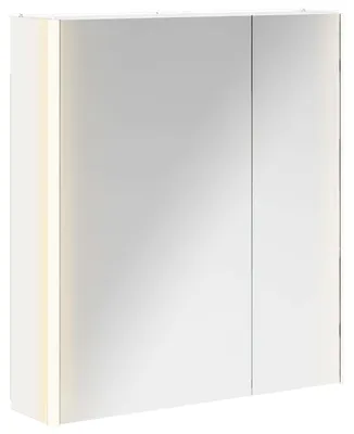 Produktbild von Badezimmerspiegelschrank Weiß 63,5 x 15,5 x 70 cm Holzwerkstoff