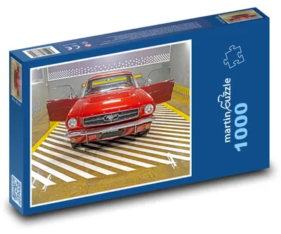 Obrázek produktu pro Puzzle 1000 Červené auto v garáži - martinpuzzle
