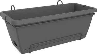 Produktbild von elho barcelona xl allin1 55cm, Topfpflanzer, Hängend, Polypropylen (PP), Anthrazit, Rechteck, Draußen