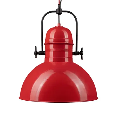 Produktbild von Pendelleuchte Hängelampe Vintage Ø40 cm E27 Rot Metall Lampe