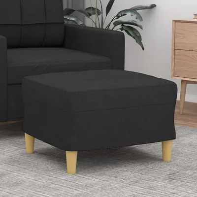 Produktbild von "2026 Promotion" Fußhocker Schwarz 60x50x41 cm Stoff - Fußhocker CC21101