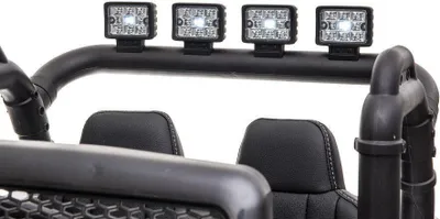 Obrázok produktu pre Detské vozidlo - Elektrické terénne auto s 24V batériou a 2x200W motormi "Camouflage" 2,4Ghz+kožené sedadlo+EVA
