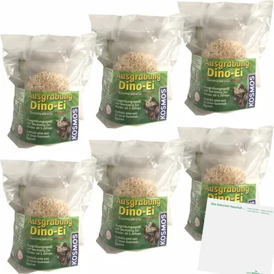 Produktbild von Kosmos Dino-Eier 6er Pack (6 Dinosaurier Eier zum ausgraben) + usy Block