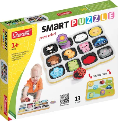Productafbeelding van 0231 Slimme puzzel Eerste woorden en kleuren Vormen en kleuren