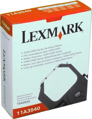 Produktbild von Lexmark 11A3540, Lexmark 2380, 2381, 2390, 2391, 2480, 2481, 2490, 2491, 2580, 2580n, 2581, 2581n, 2590, 2590n,..., Schwarz, 4000000 Zeichen, Schwarz, 94 mm, 31 mm