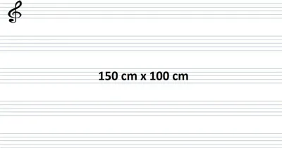 Immagine prodotto di Lavagna magnetica STAFF 150x100 cm - grande
