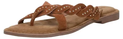Image de Lazamani Lena  Teenslippers - Cognac - Maat 43