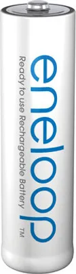 Produktbild von Panasonic Eneloop, Wiederaufladbarer Akku, AA, 1 Stück(e), 1900 mAh, Weiß, Zylinder