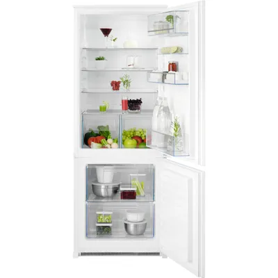 Produktbild von AEG 5000 ColdSense / Einbau-Kühl-Gefrierkombination / 1446 mm / 217 L / LowFrost – weniger Eisbildung / Schlepptür TSC5S142ES Weiß