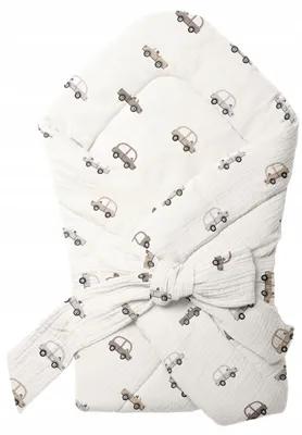 Produktbild von Baby-Einschlagdecke / Pucktuch Aus Musselin (Crinkle-Musselin) 75 × 75 Cm