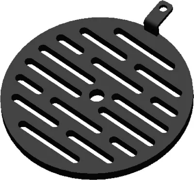 Produktbild von Kaminrost für Hark-Kaminöfen mit Modellübersicht – Ascherost aus massivem Stahl, feuerfest und hitzebeständig – Feuerrost für Kaminöfen [Ø 185x10 mm]