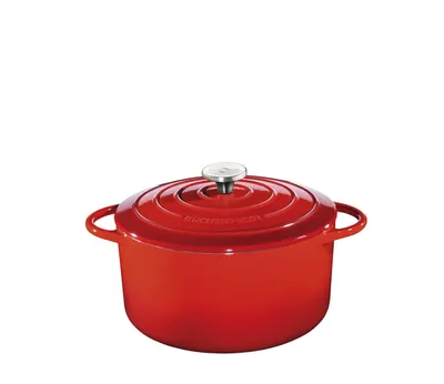 Produktbild von Kuechenprofi Provence 0401001428 Kochtopf inkl. Deckel, Gusseisen/Gussaluminium, 28 cm Durchmesser, Induktionsherd-geeignet