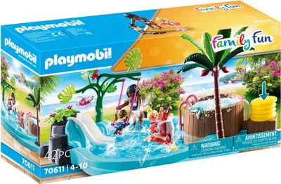 Produktbild von PLAYMOBIL Family Fun 70611 Kinderbecken mit Whirlpool