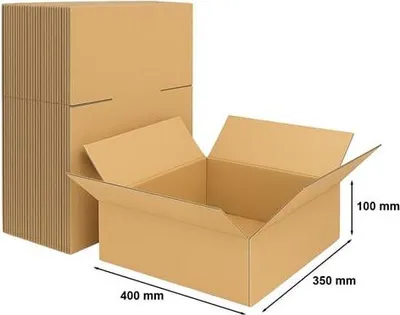 Zdjęcie produktu dla Kartony Klapowe Pudełko Katronowe Do Pakowania 400x350x100mm, 100 szt