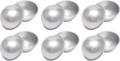 Obrázek produktu pro CANDeal 12 kusů (5,5 cm) Sada forem na bomby do koupele 6 Set DIY Bath Bombs Moulds Kovová forma na domácí bomby do koupele a výrobu vlastních šumivek