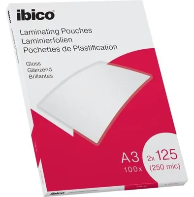 Produktbild von Ibico 627321, Transparent, Glänzend, A3, 303 mm, 426 mm, 100 Stück(e)