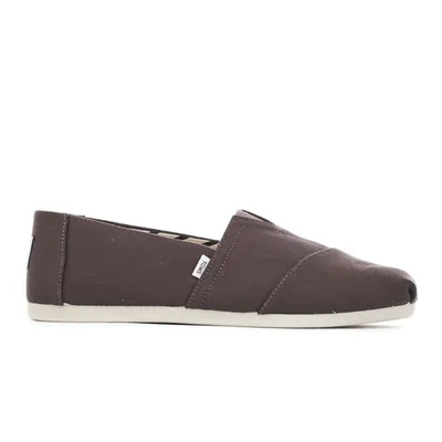 Produktbild von Toms Alpargata Herren Recycelte Baumwolle Le wand Schlupf Auf Turnschuhe Dunkelgrau – 10 Großbritannien - 44 EU - 11 US / Dunkelgrau