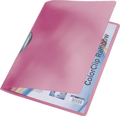 Obrázek produktu pro Leitz 41760025 Klemmmappe ColorClip Rainbow, A4, PP, rot