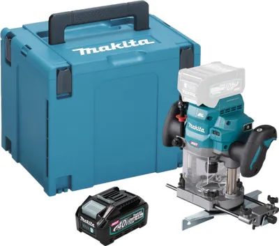 Produktbild von Makita RP 001 GM101 Akku Oberfräse 40 V max. 12 mm Brushless + 1x Akku 4,0 Ah + Makpac - ohne Ladegerät