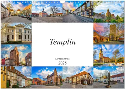 Produktbild von Templin Impressionen (Wandkalender 2025 DIN A3 quer), CALVENDO Monatskalender