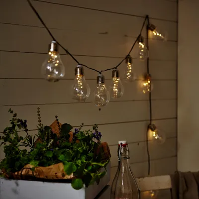 Zdjęcie produktu dla Girlanda solarna ogrodowa GLOW 10 lampek LED Dew Drop IP44