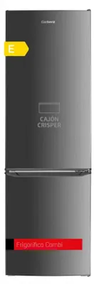 Kühlgefrierkombination, 262 l, Edelstahl, LED, Crisper, 40 dB, E