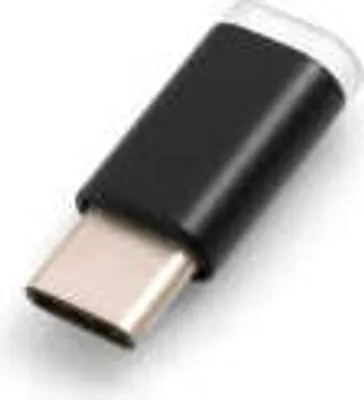 Produktbild von SYSTEM-S USB 3.1 Typ C Stecker auf Micro USB 2.0 Buchse Adapter Converter Adapterstecker in Schwarz
