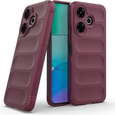 Produktbild von Handy Hülle für Xiaomi Redmi 13 Grip Case Cover Schutzhülle Softgrip Farbe: Burgunder Rot