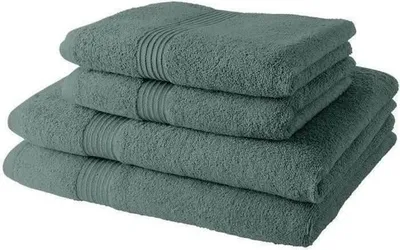 Obrázok produktu pre Kúpeľňové uteráky a osušky TODAY, 50 x 90 cm + 70 x 130 cm, 100 % bavlna, celadónová farba, sada 4 ks