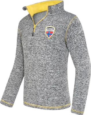 Produktbild von Nebulus Fleecepullover KYLE Herren, warmer Fleecepullover, Pulli aus Fleece mit Half Zip Reißverschluss, P5221 - Herren, grau-gelb, XXL